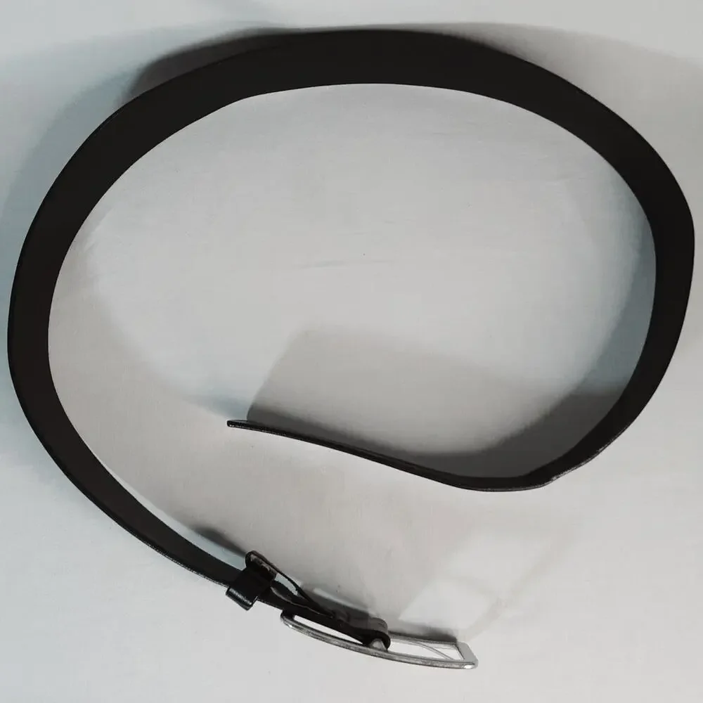 Banana Republic Womens Black Genuine Italian Leather Wide Belt Size Small